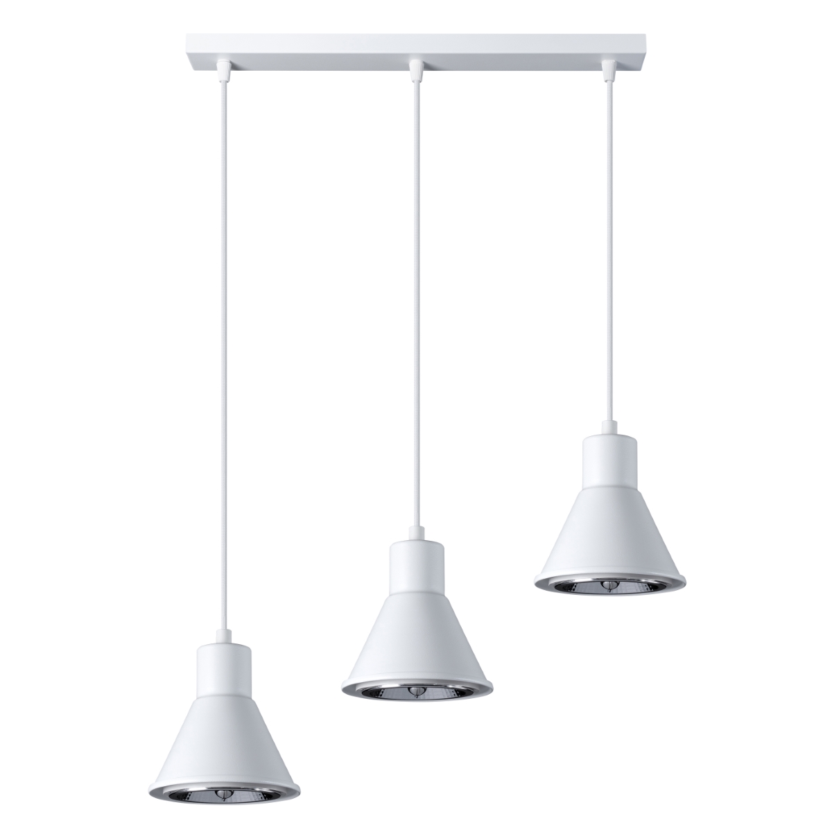 Lampa wisząca TAZILA 3 biała [ES111] 3xES111