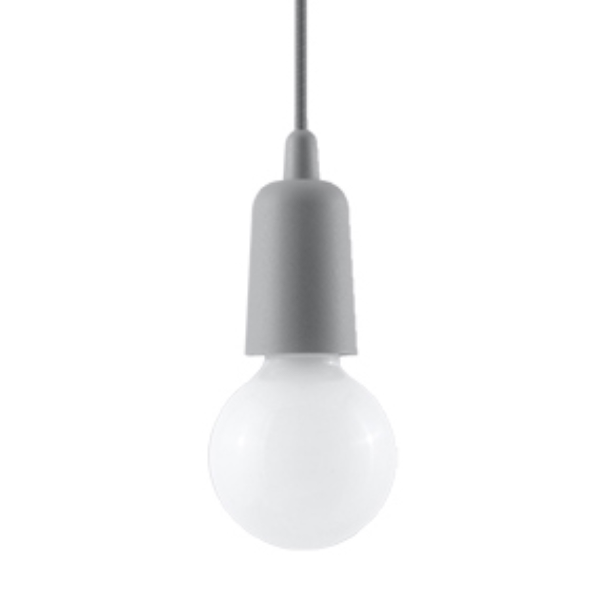 Lampa wisząca DIEGO 1 szara 1xE27