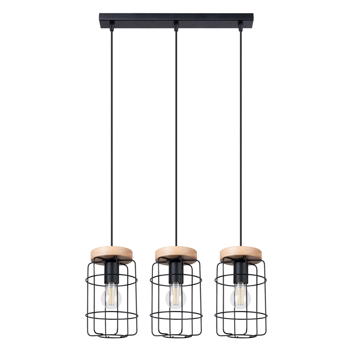 Lampa wisząca GOTTO 3L czarny 3xE27
