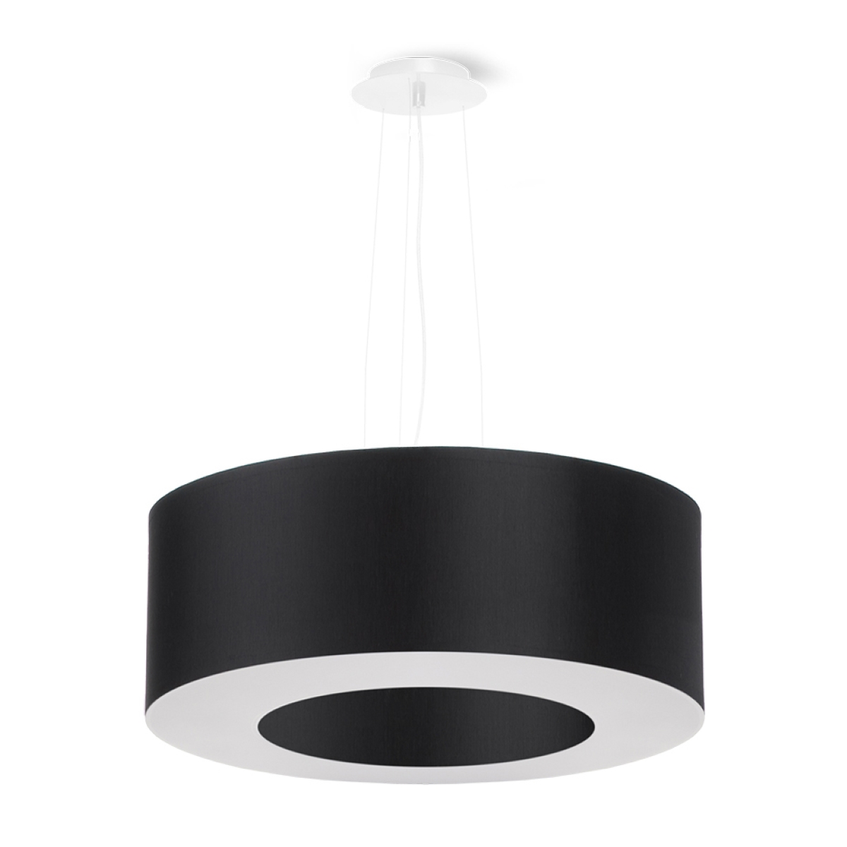 Żyrandol SATURNO 50 czarny 5xE27