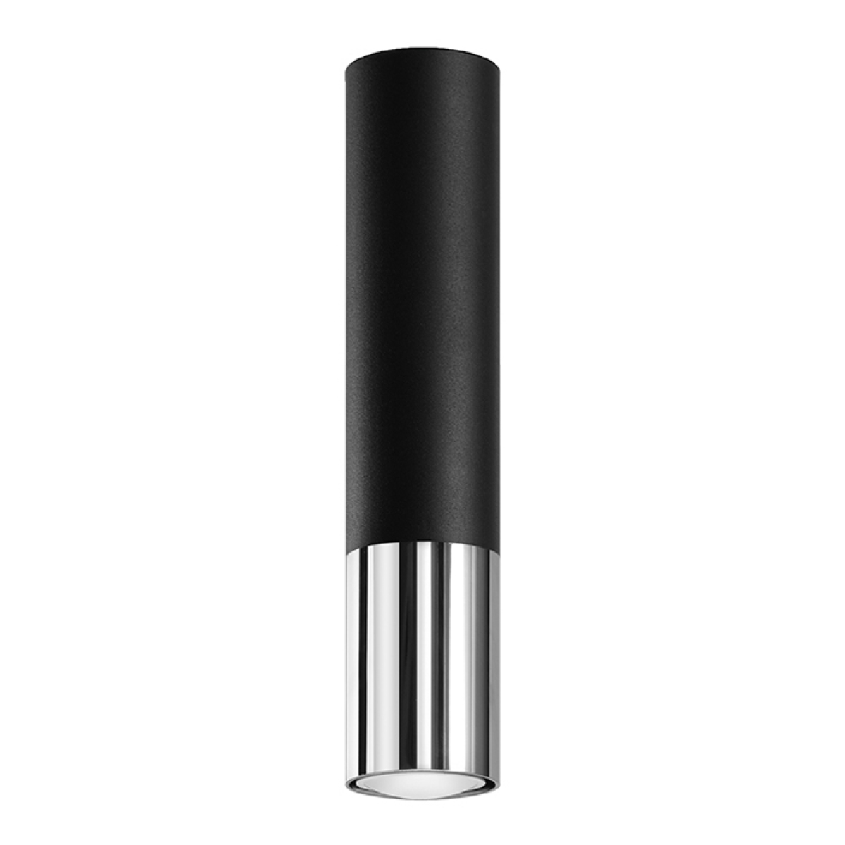 Lampa sufitowa LOOPEZ czarny/chrom 1xGU10