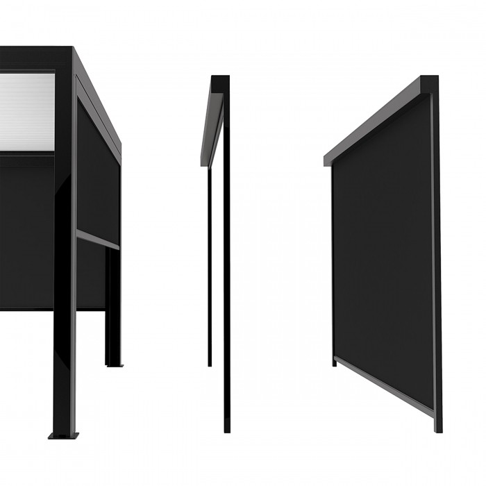 Markiza elektryczna LUXE 370x218cm do 4m antracyt