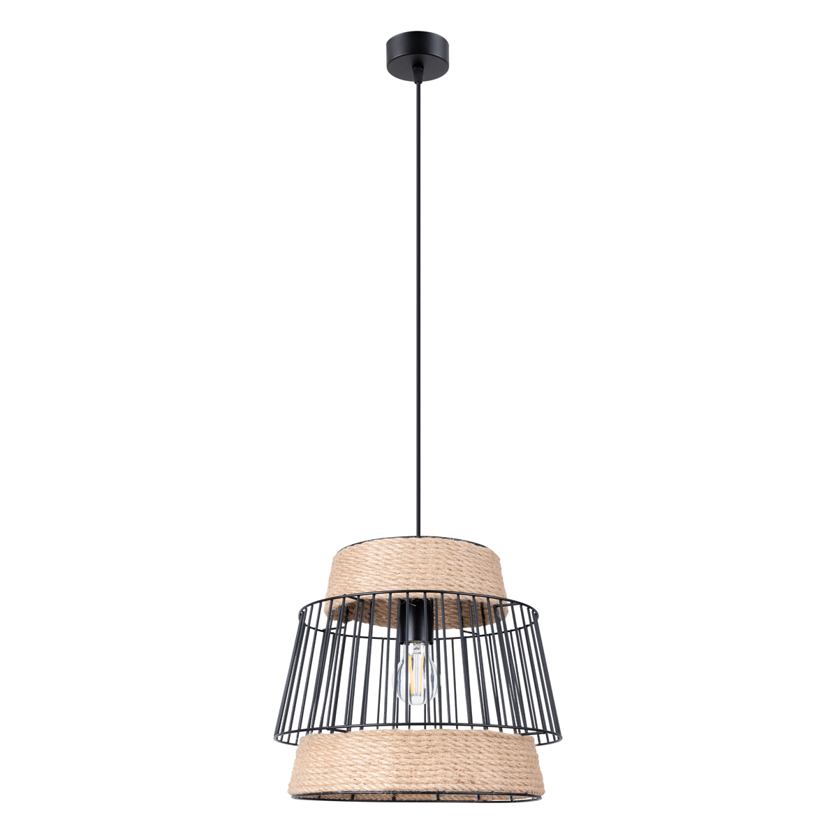 Lampa wisząca BRILO czarny 1xE27