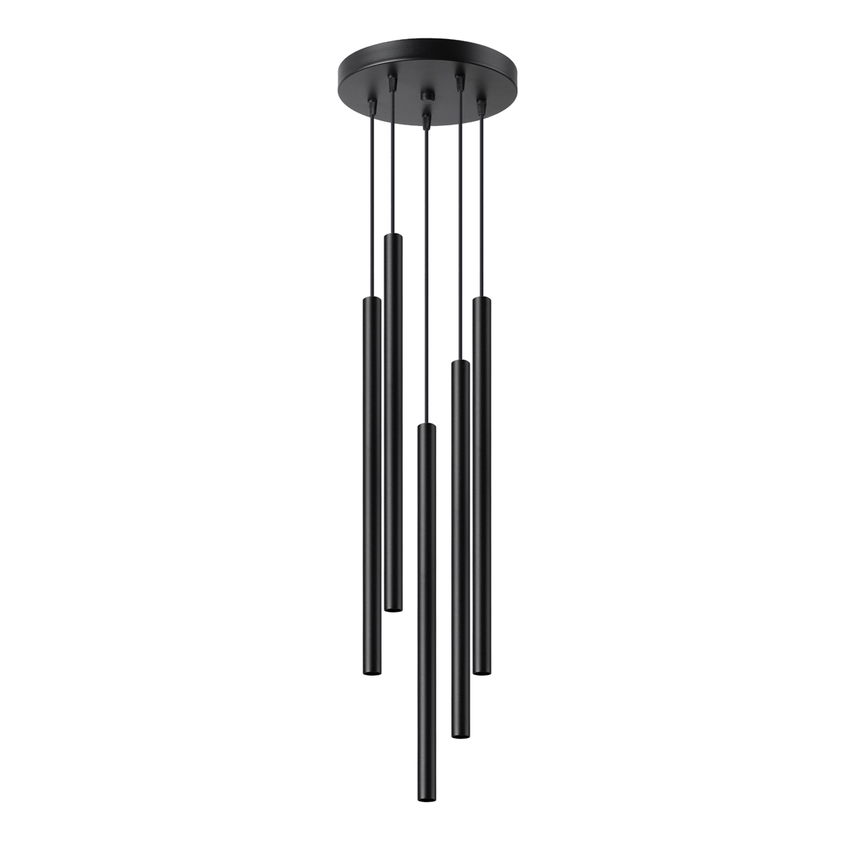 Lampa wisząca PASTELO 5P czarna 5xG9