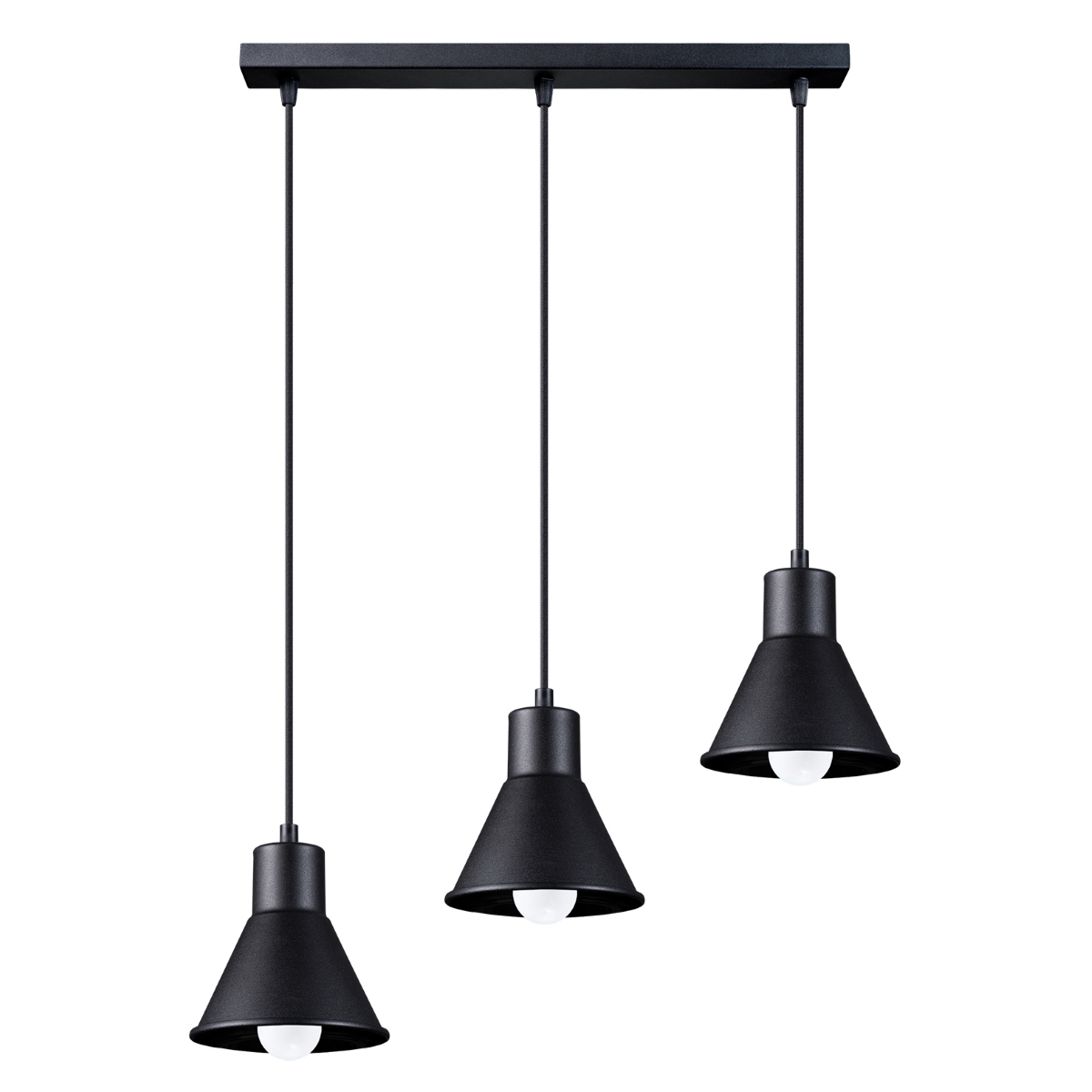 Lampa wisząca TALEJA 3 czarna [E27] 3xE27