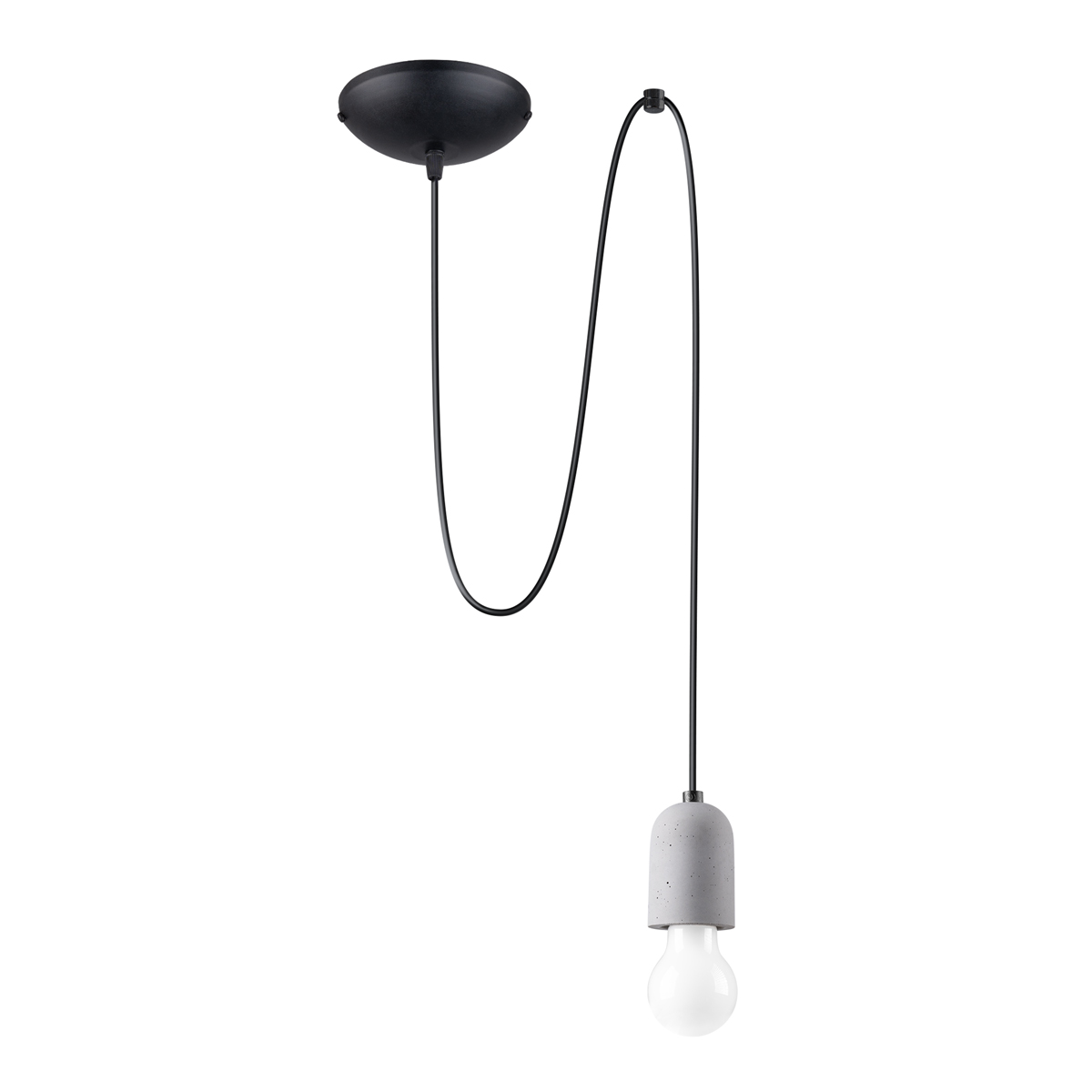 Lampa wisząca NESO 1 LONG beton 1xE27
