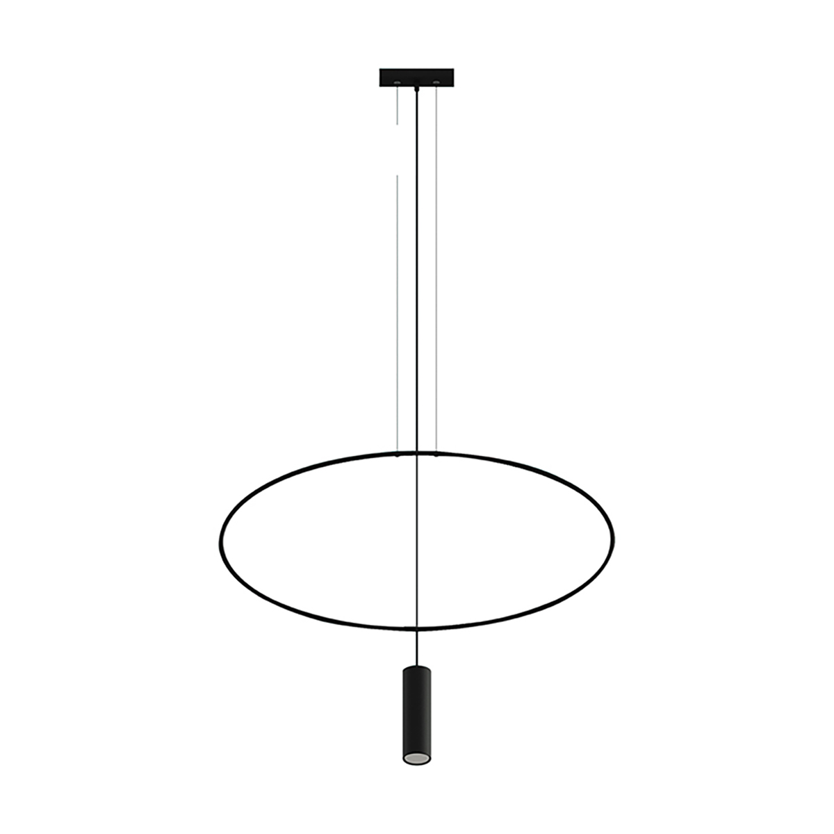Lampa wisząca HOLAR 1 czarna 1xGU10
