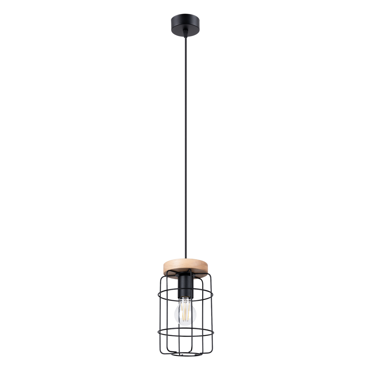 Lampa wisząca GOTTO 1 czarny 1xE27