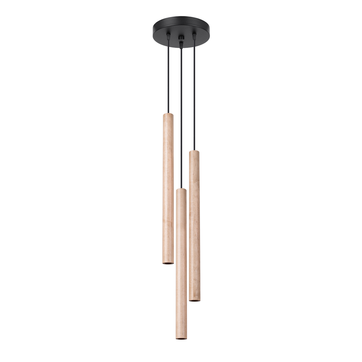 Lampa wisząca PASTELO 3P drewno 3xG9