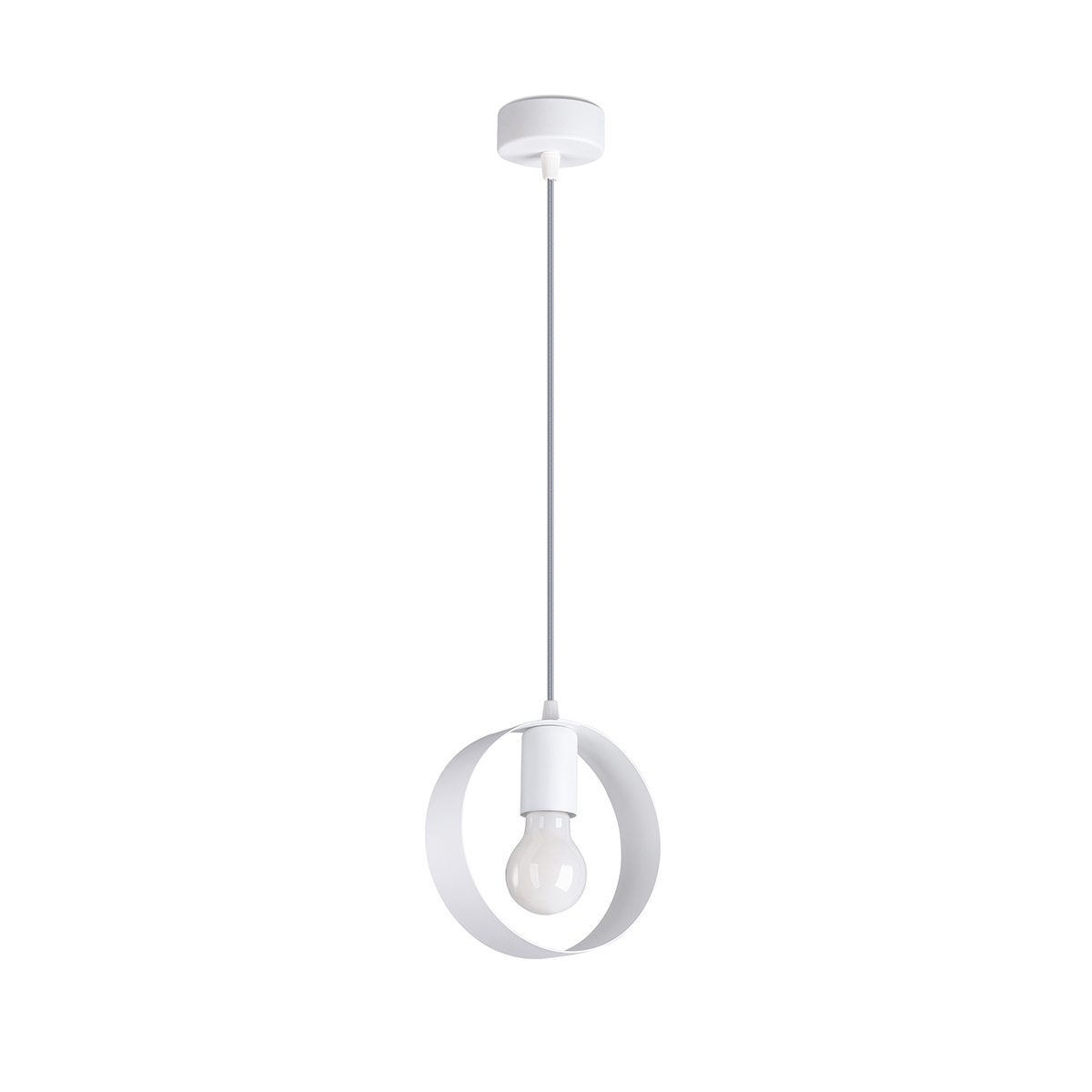 Lampa wisząca TITRAN 1 biała 1xE27