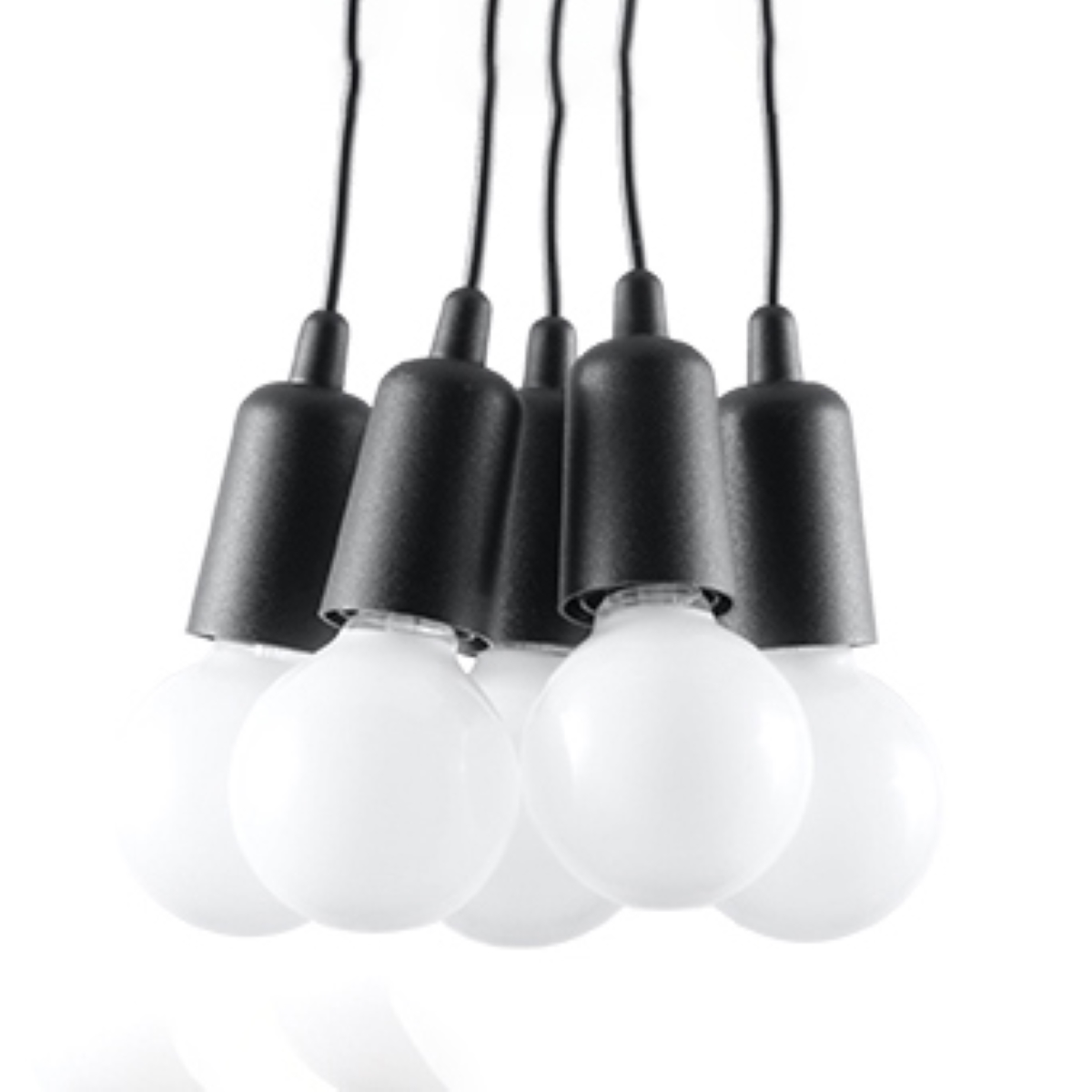 Lampa wisząca DIEGO 5 czarna 5xE27
