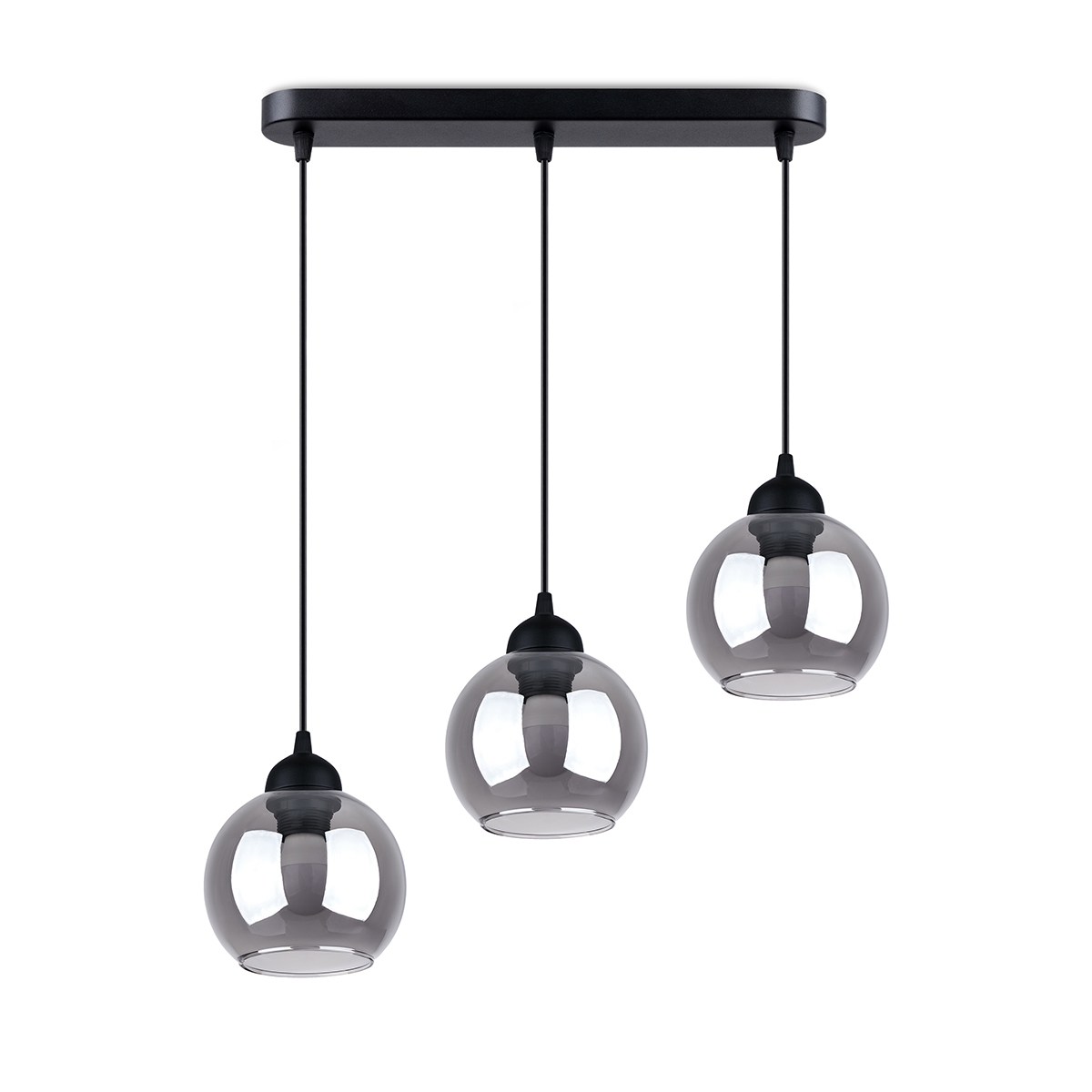 Lampa wisząca ALINO 3 czarna 3xE27