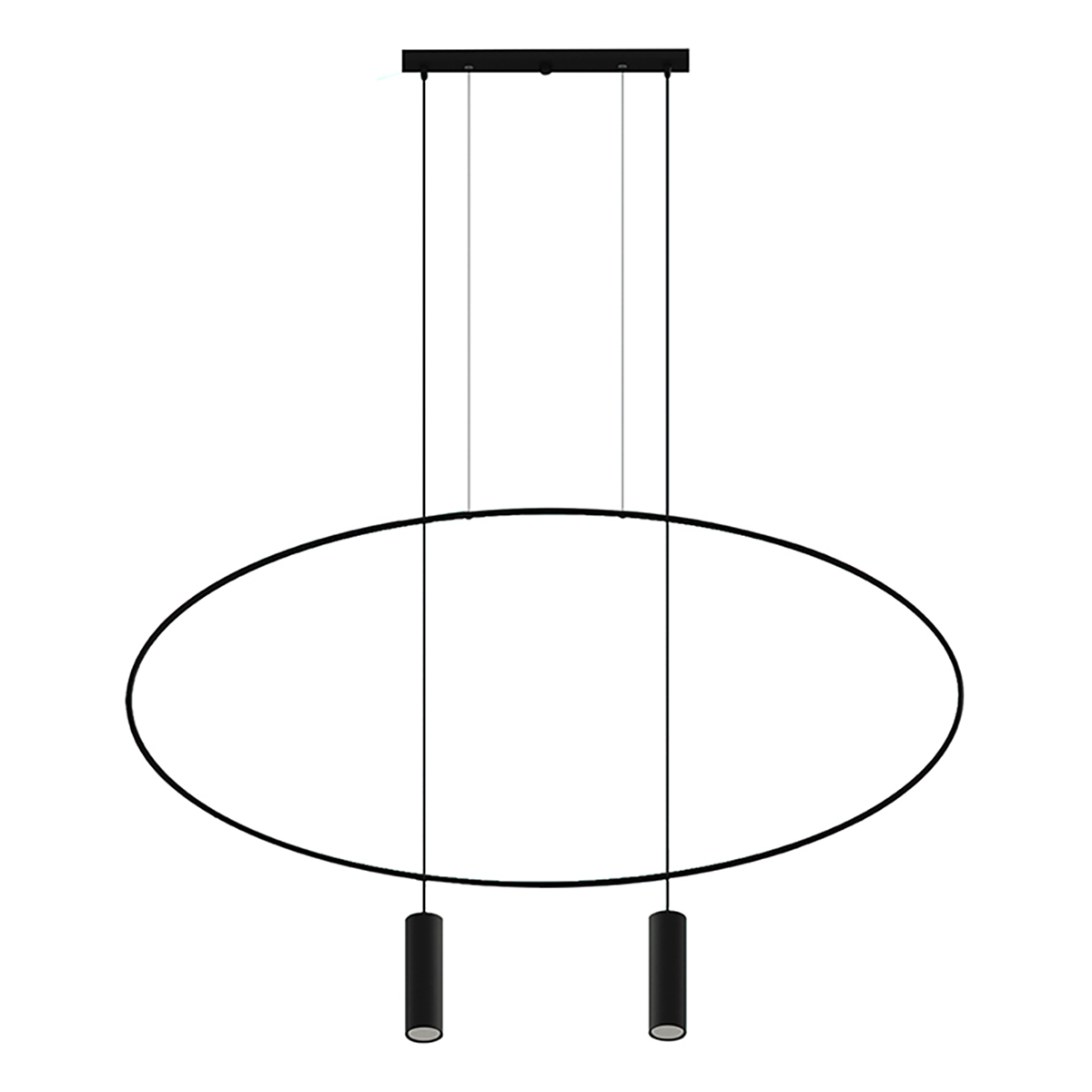 Lampa wisząca HOLAR 2 czarna 2xGU10