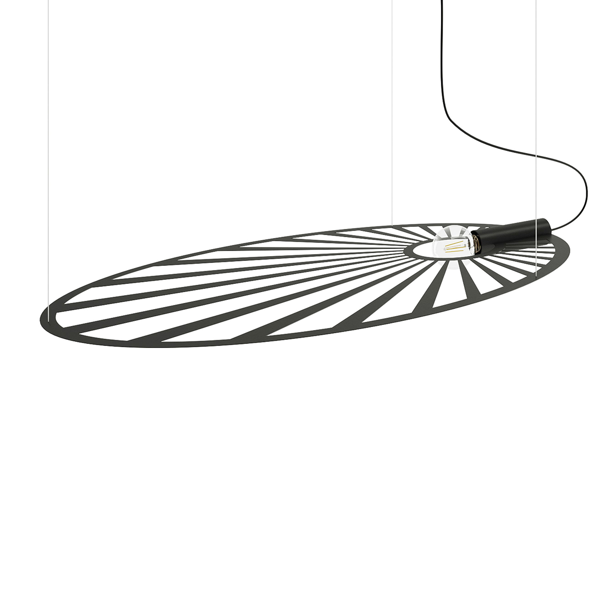 Lampa wisząca LEHDET czarna 1xE27