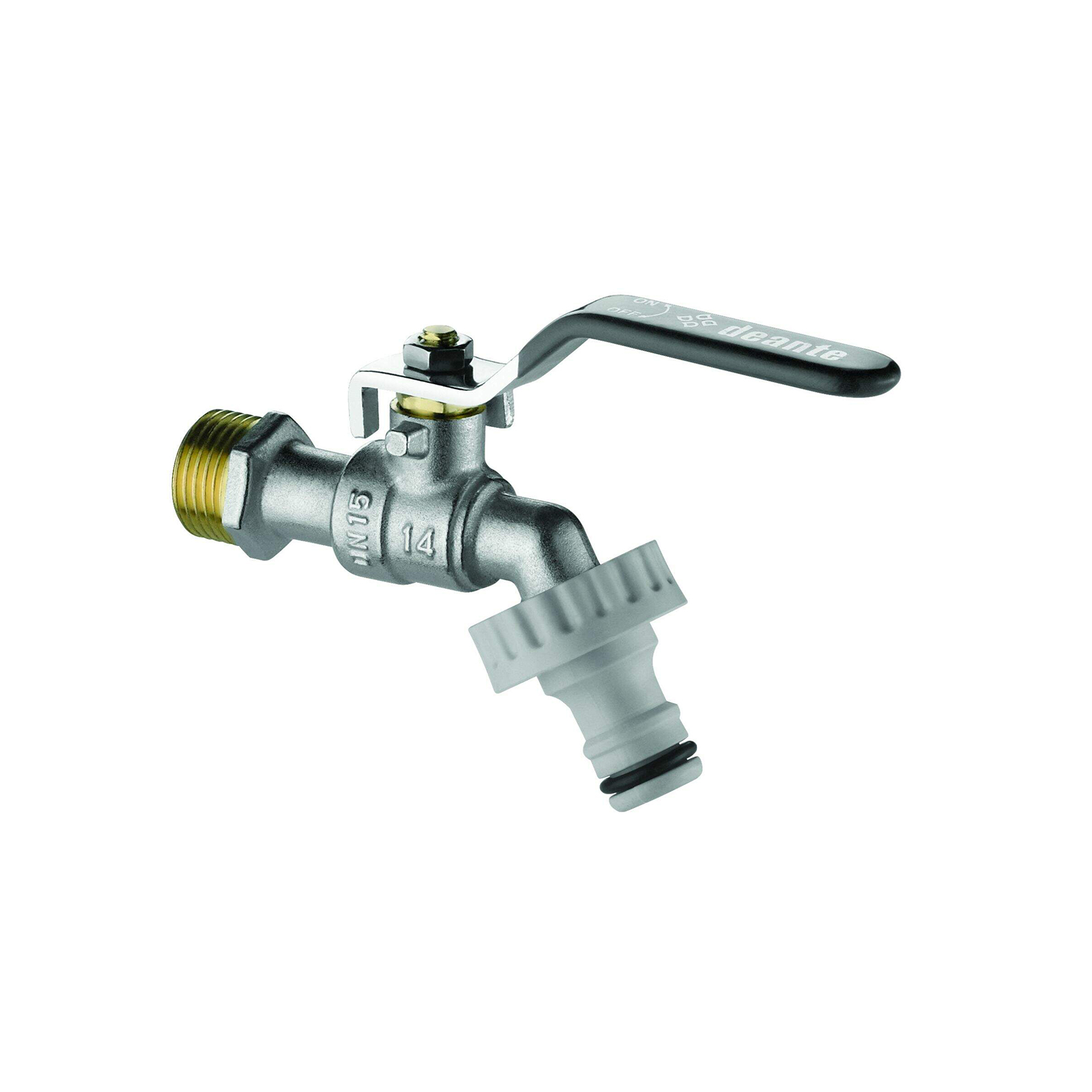 Zawór kulowy czerpalny ogrodowy z adapterami - 3/4" Deante