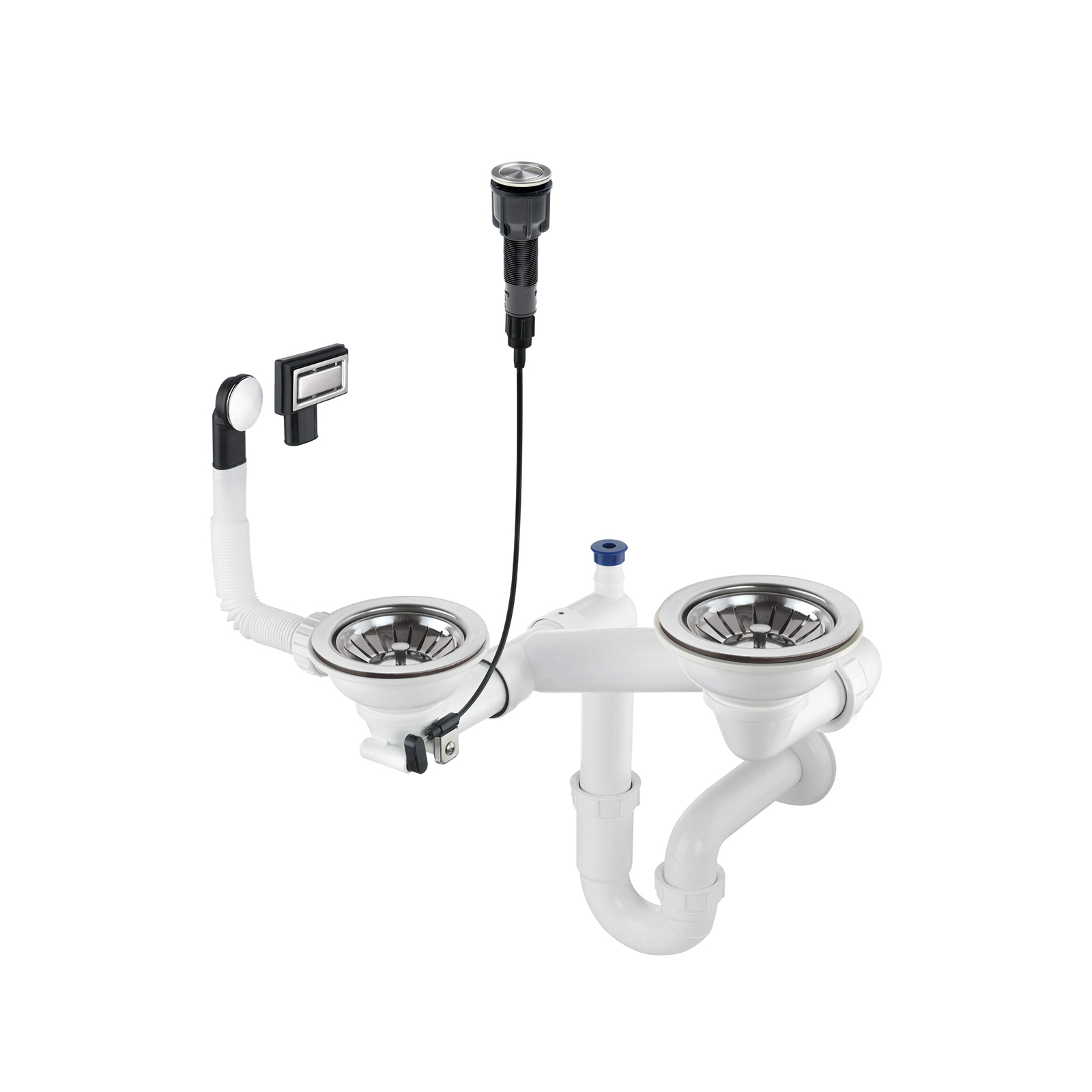 Syfon do zlewozmywaka granitowego 1.5- i 2-komorowego - Space-Saver Deante