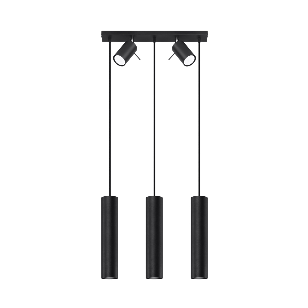 Lampa wisząca RING 3 czarny 5xGU10