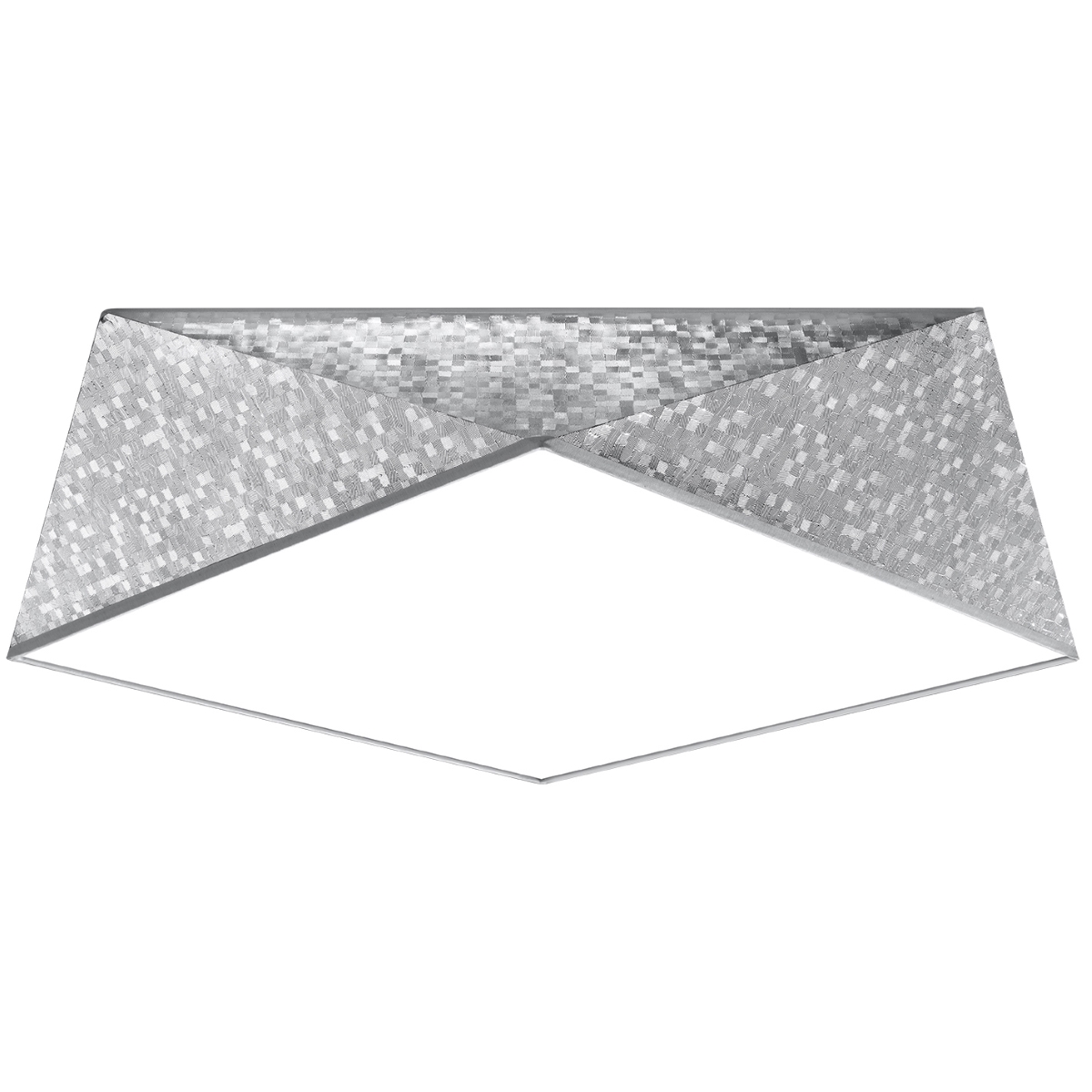 Lampa sufitowa HEXA 45 cekin srebrny 3xE27