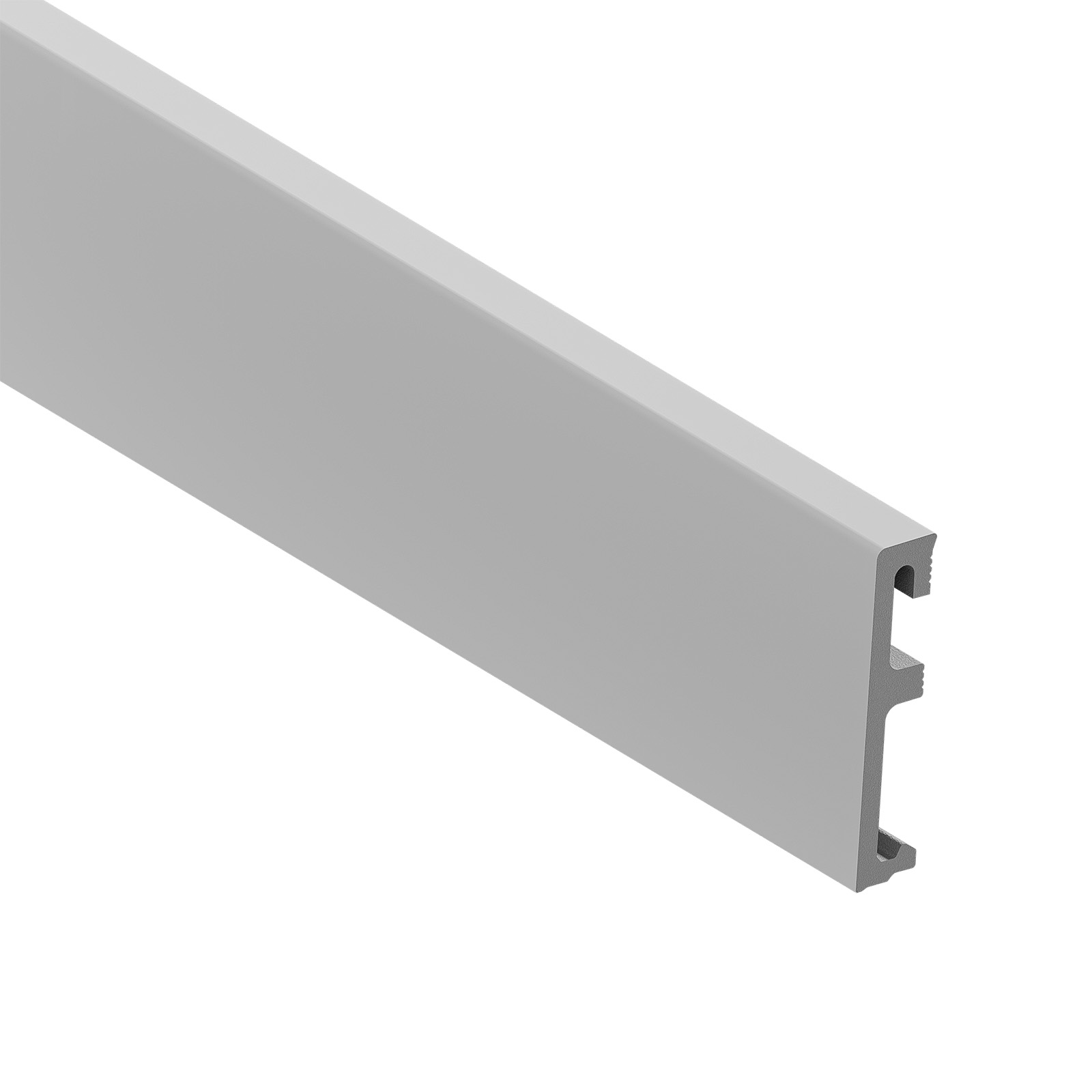 Listwa PS Alpha 80mm/2,4m Szary folia