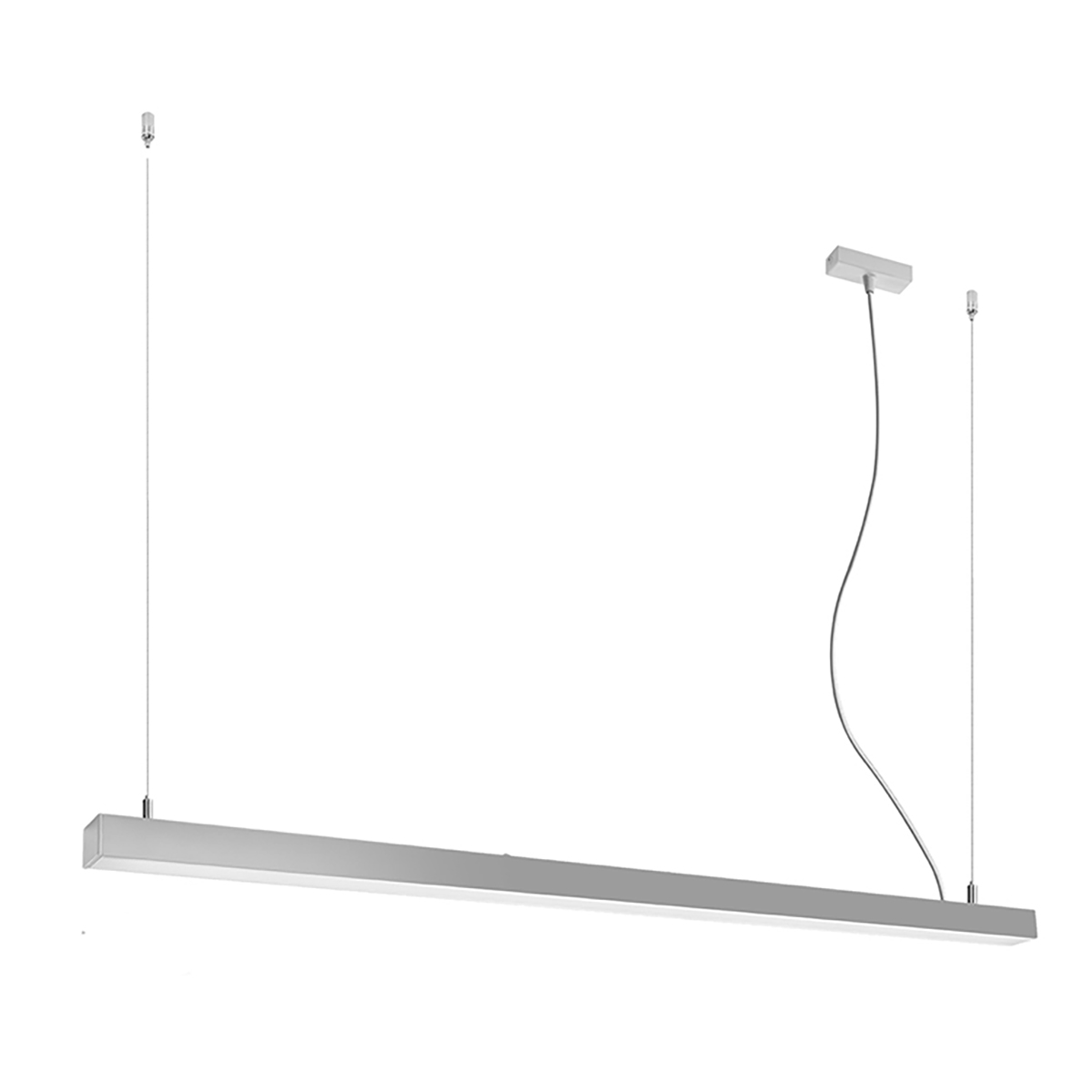 Lampa wisząca PINNE 150 szara 4000K 1xLED