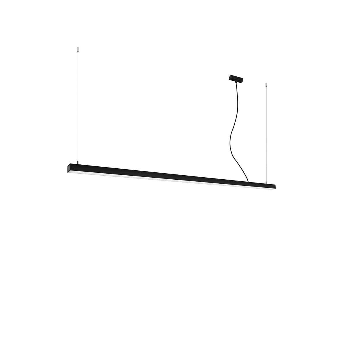Lampa wisząca PINNE 200 czarna 4000K 1xLED