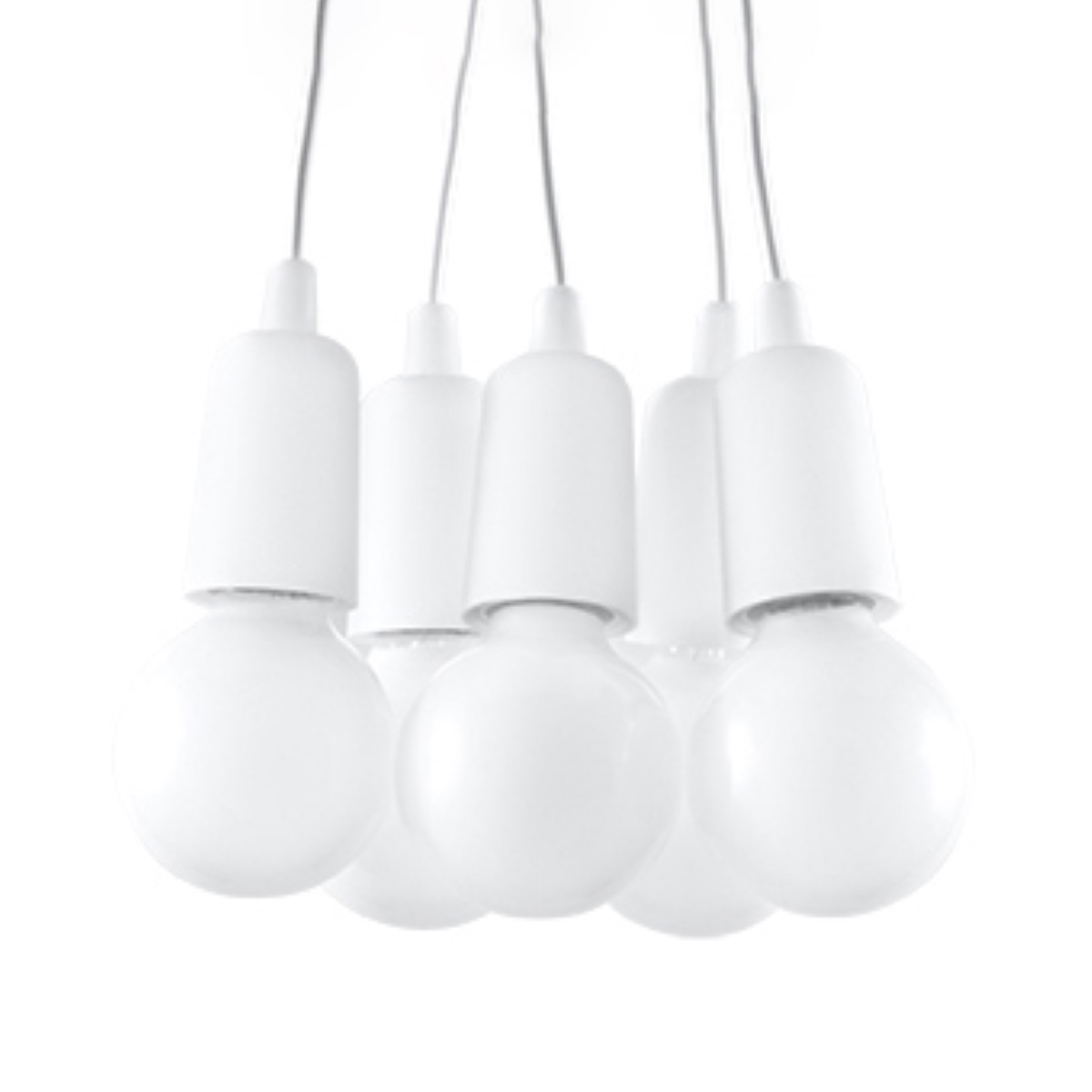 Lampa wisząca DIEGO 5 biała 5xE27