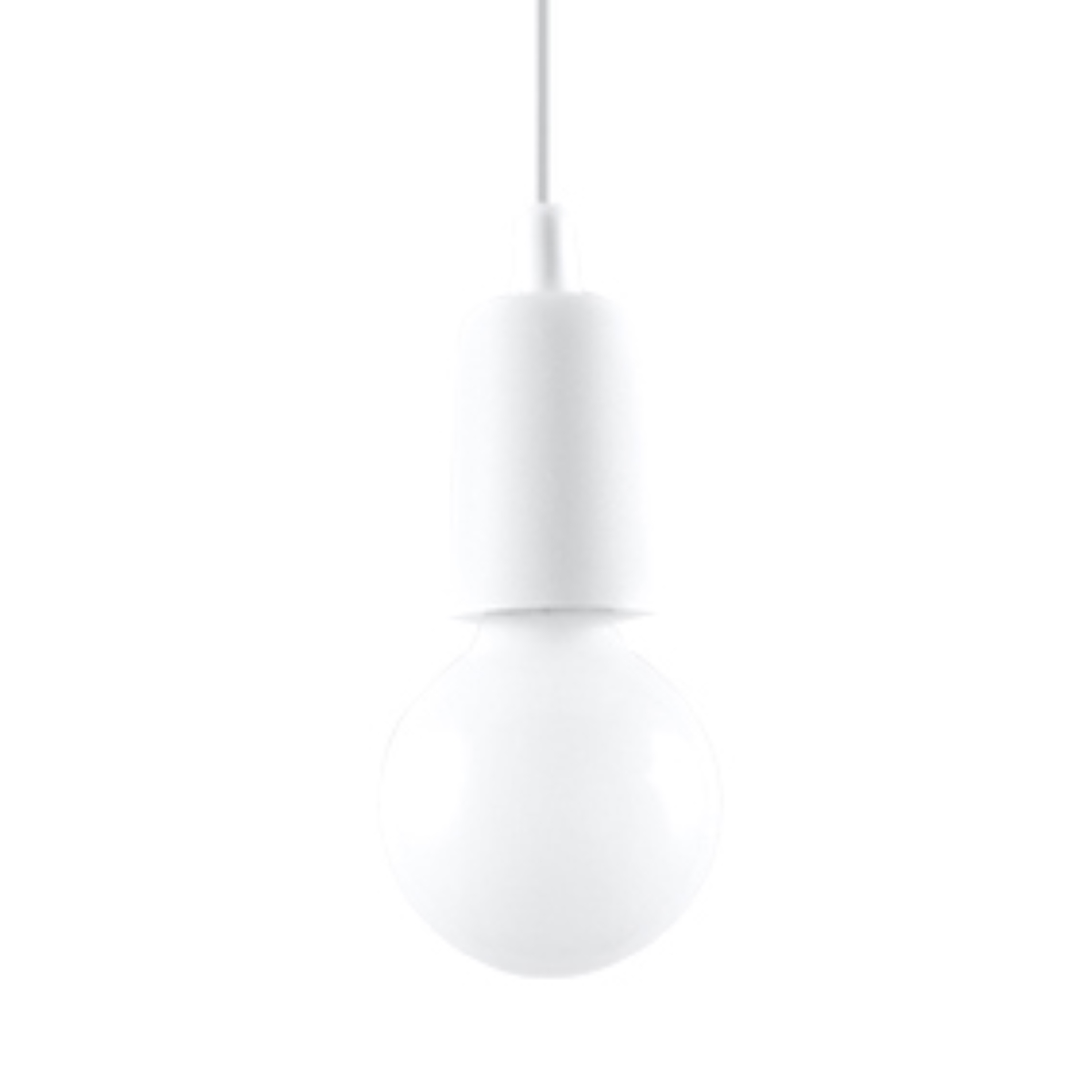 Lampa wisząca DIEGO 1 biała 1xE27