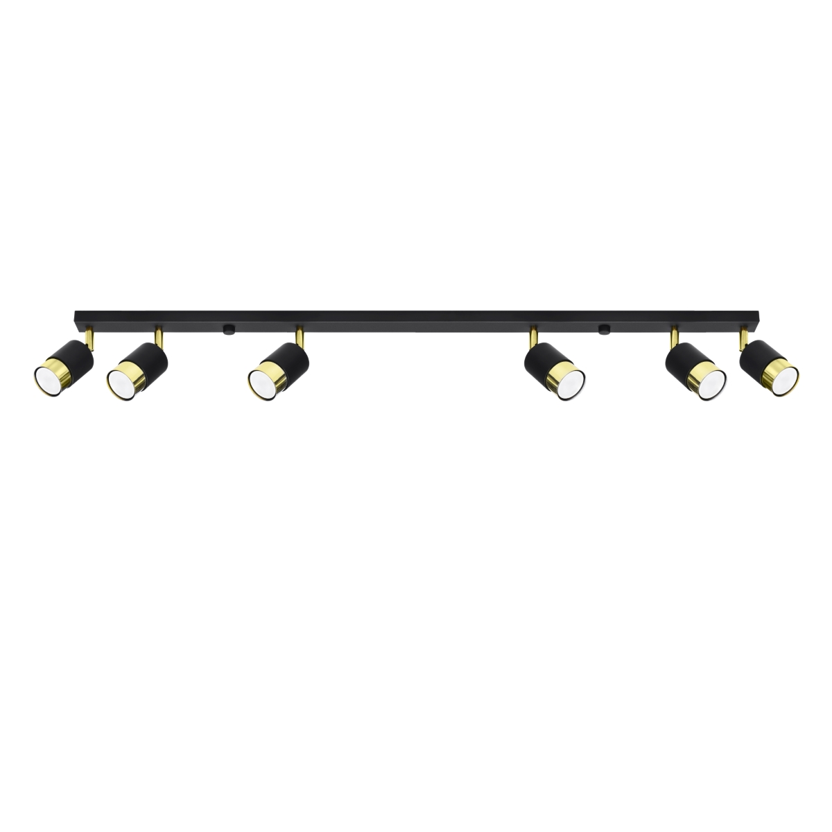Lampa sufitowa NERO 6 czarny/złoty 6xGU10