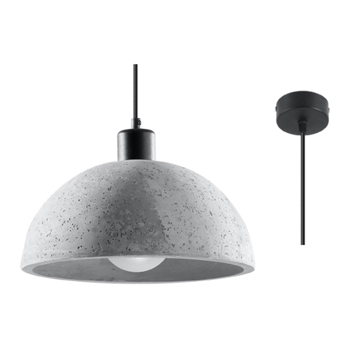 Lampa wisząca PABLITO beton 1xE27