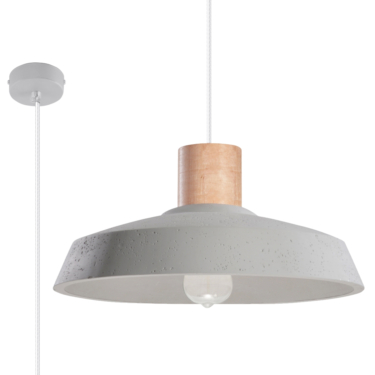 Lampa wisząca AFRA beton 1xE27