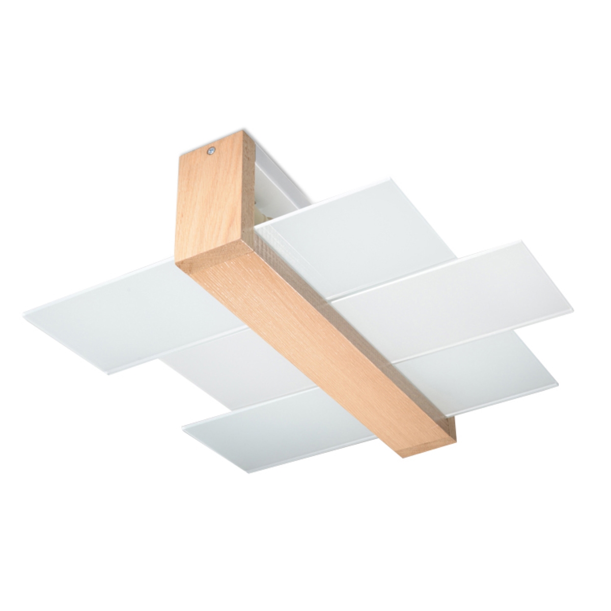 Lampa sufitowa FENIKS 2 naturalne drewno 2xE27