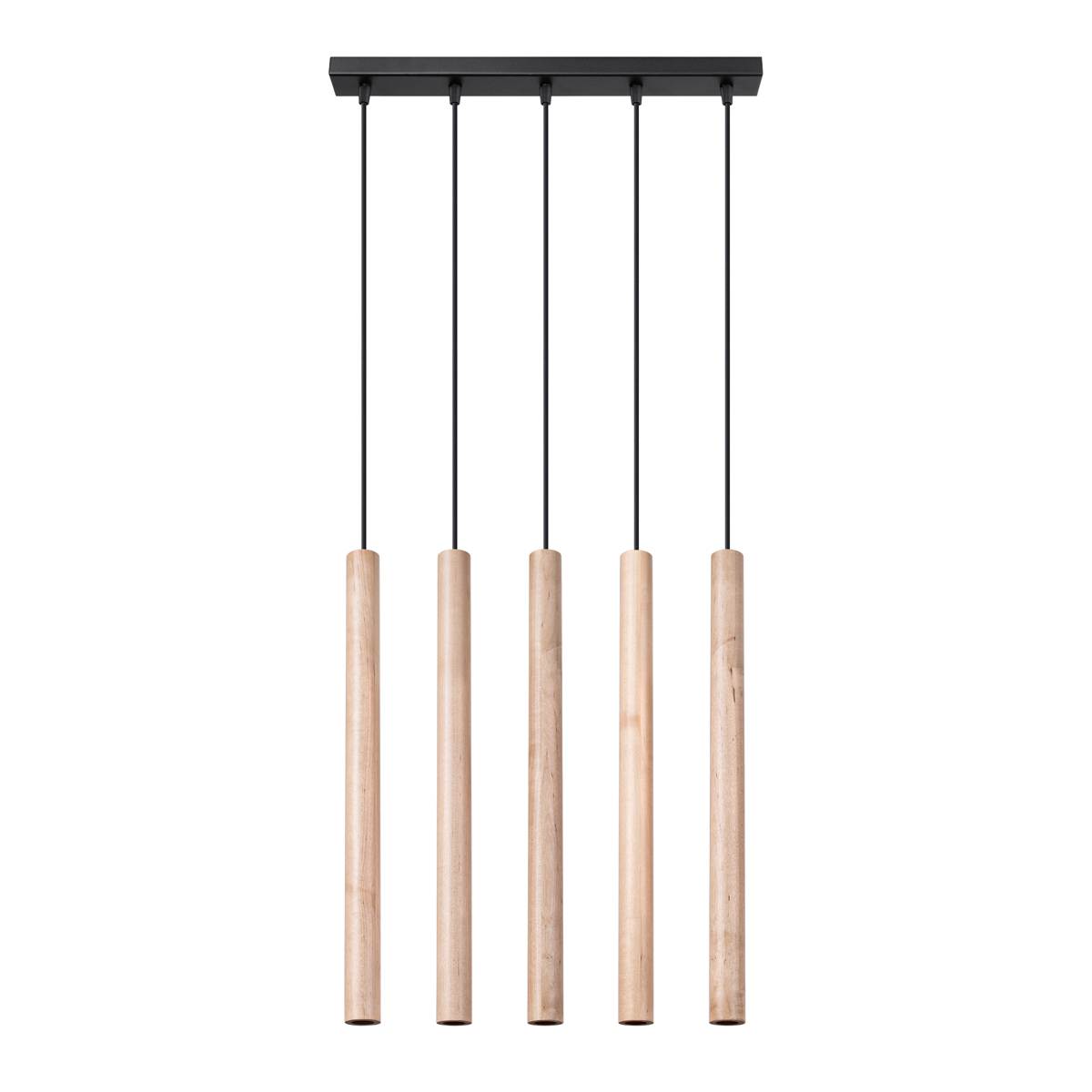 Lampa wisząca PASTELO 5L drewno 5xG9