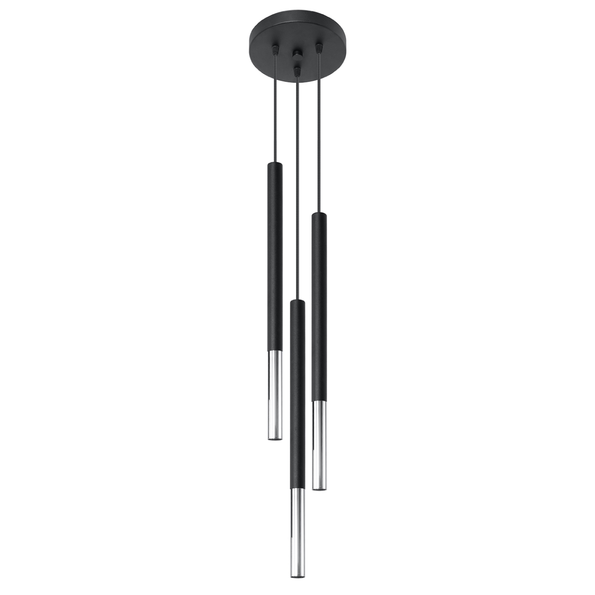 Lampa wisząca MOZAICA 3P czarny/chrom 3xG9