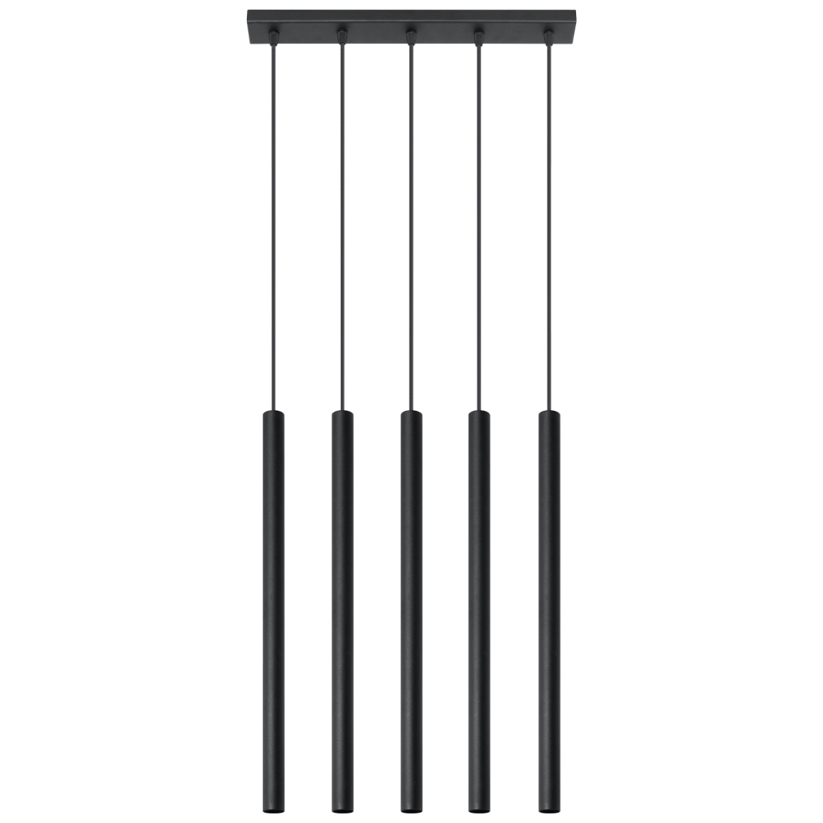 Lampa wisząca PASTELO 5 czarna 5xG9