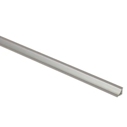 Listwa przyblatowa PCV wewn.14mm dł.3m Srebro matowe