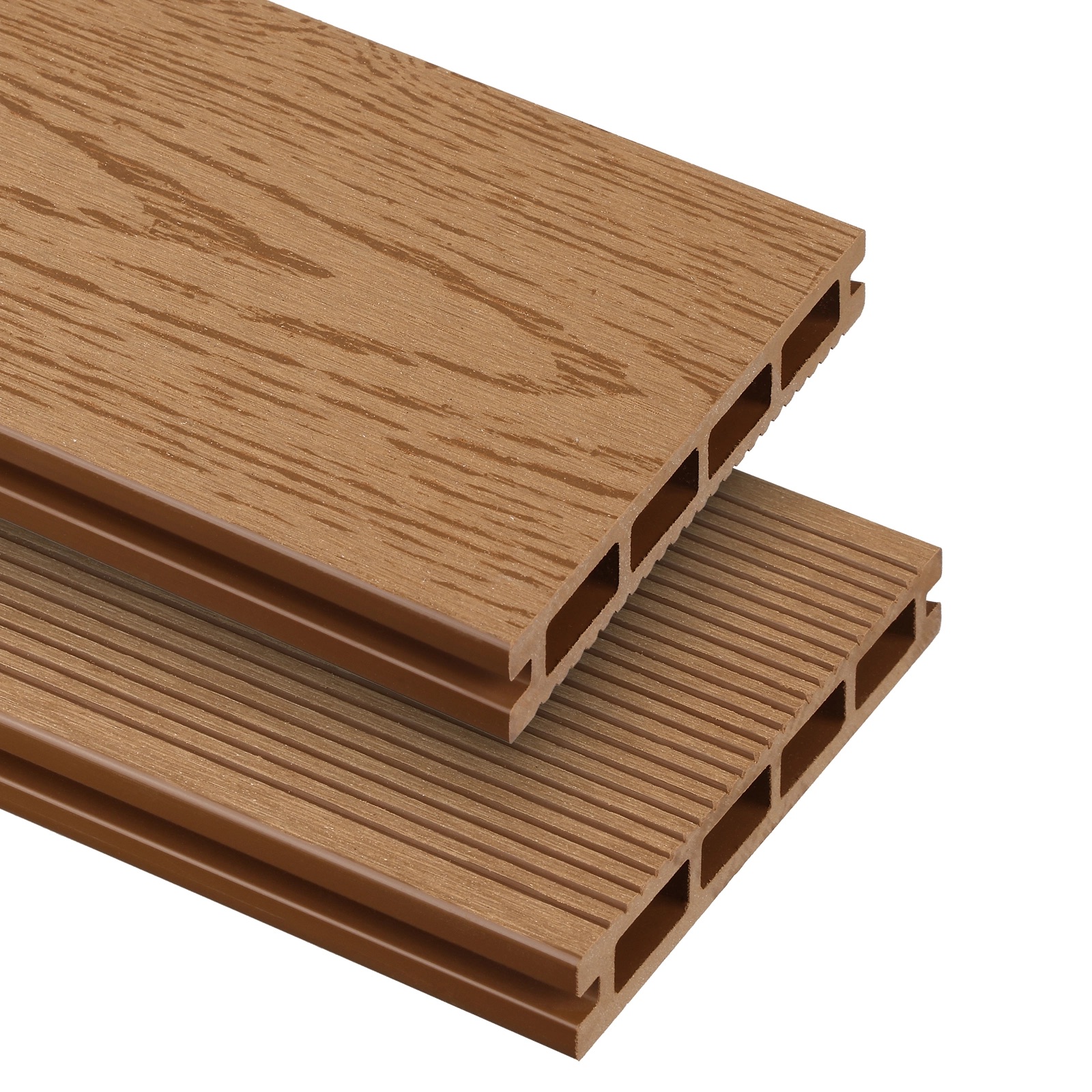 Próbka Deska - uniwersalna WPC BERGDECK S135 dł. 2,2m Jasny Teak