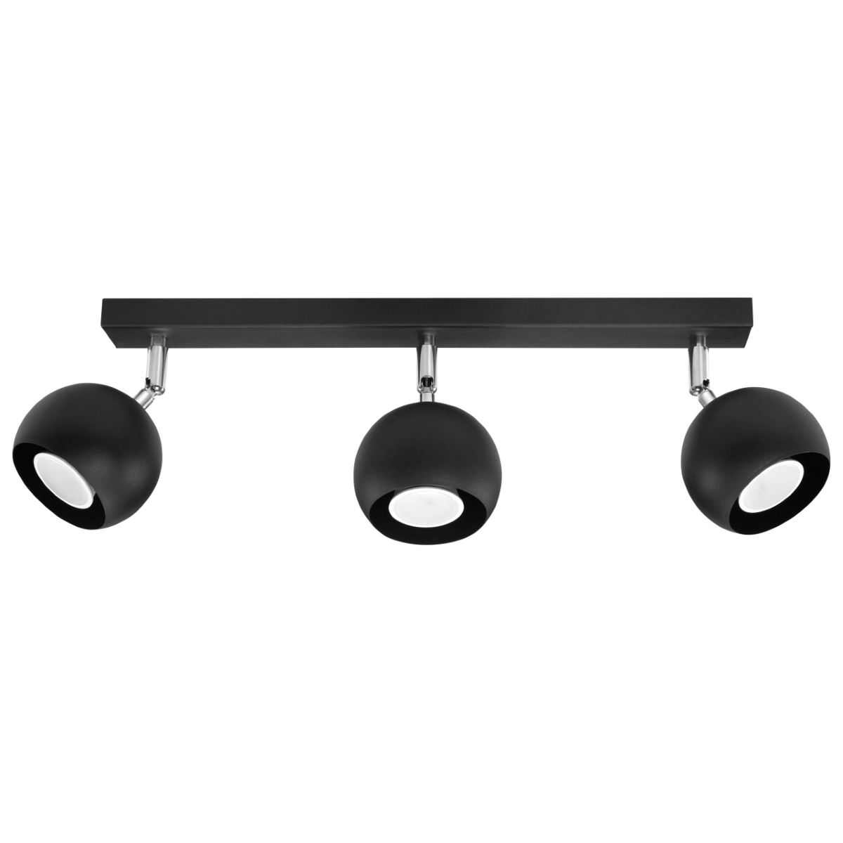 Lampa sufitowa OCULARE 3 czarny 3xGU10