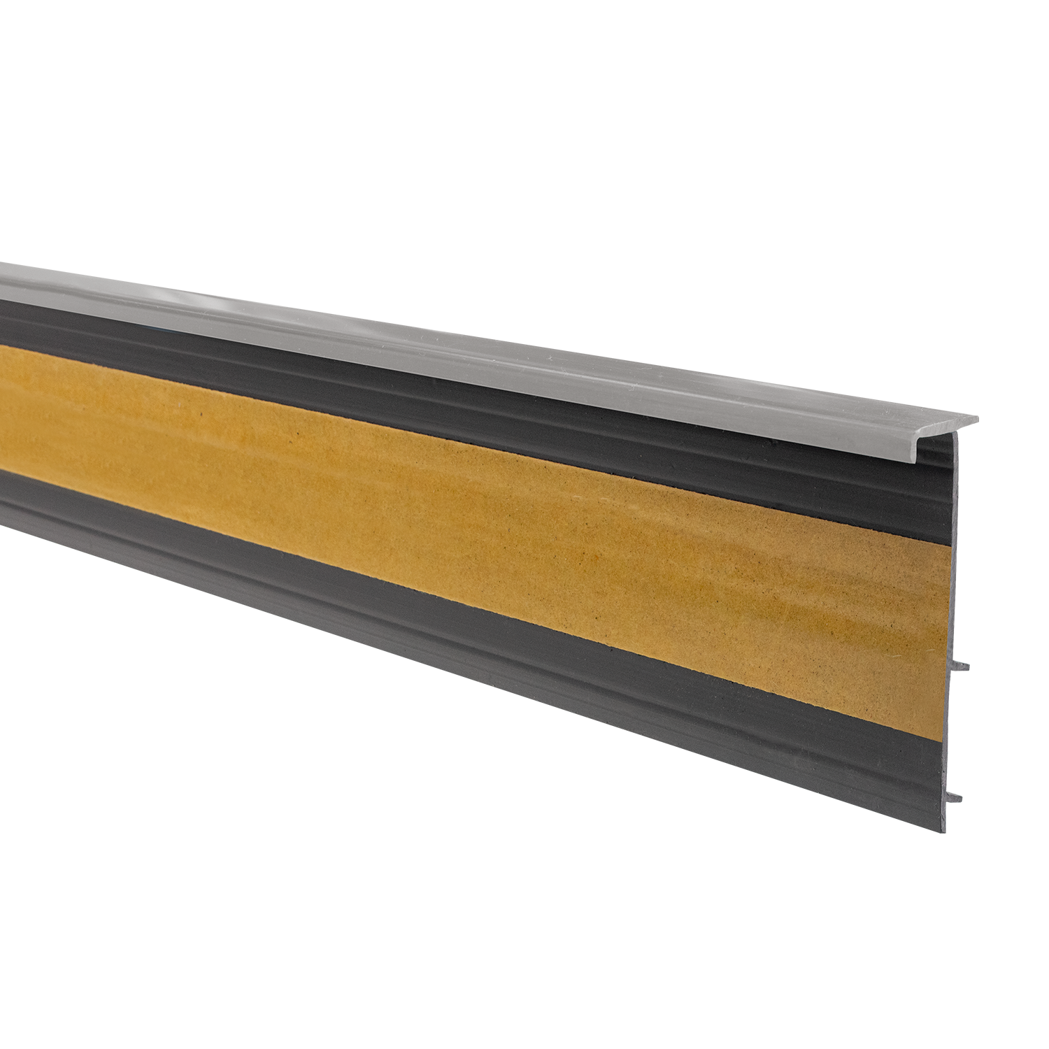 Listwa przyścienna ożebrowana 2,5m/50mm szara