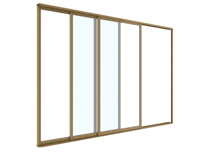 Drzwi przesuwne S8 LUXE 270x218cm do 3m drewno v2