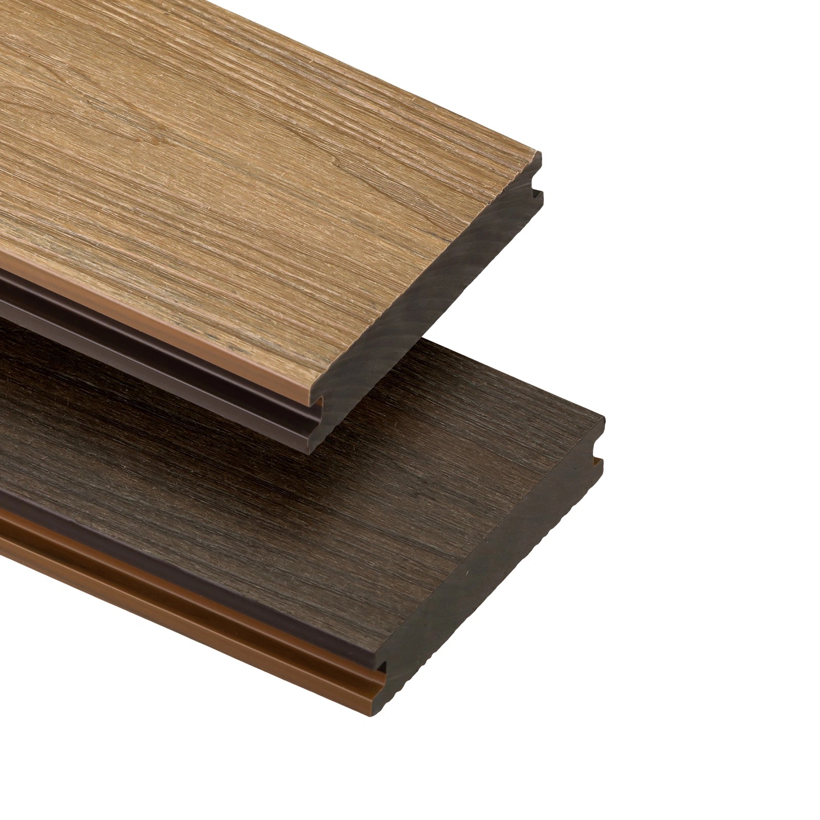 Próbka_Deska uniwersalna WPC BERGDECK K140 dł. 3m Teak/Orzech
