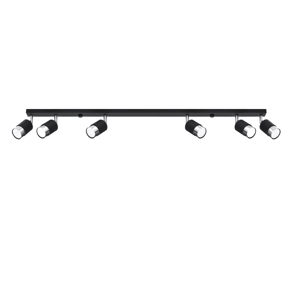 Lampa sufitowa NERO 6 czarny/chrom 6xGU10