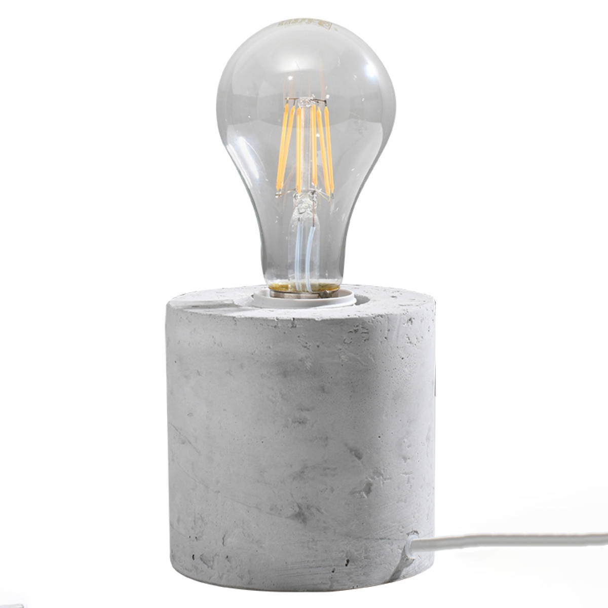 Lampa biurkowa SALGADO beton 1xE27