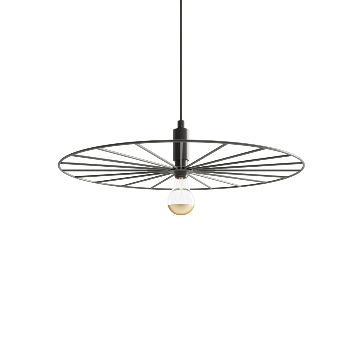 Lampa wisząca SIRKEL 45 czarny 1xE27