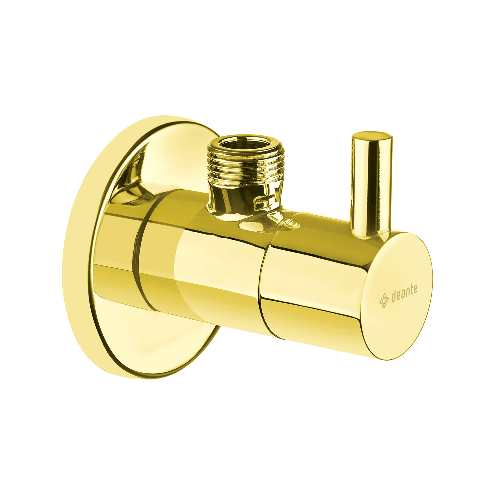 Zawór kątowy z głowicą ceramiczną 1/2" - 3/8" - okrągły Deante