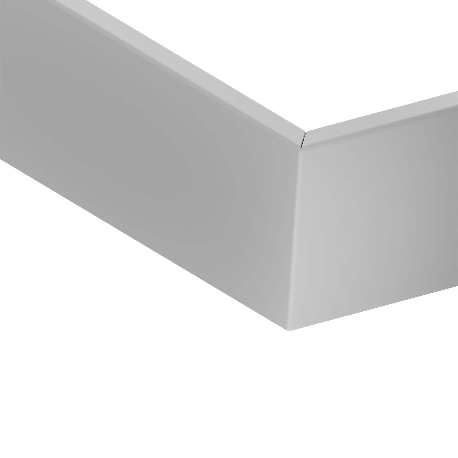Narożnik 90° zewnętrzny bezszwowy Alpha 80x40 cm 100 mm Szary