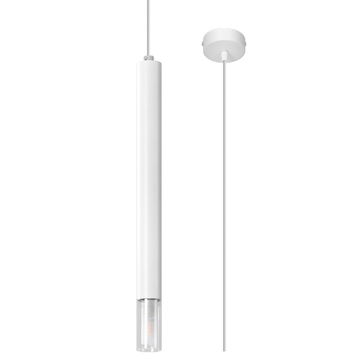 Lampa wisząca WEZYR 1 biała 1xG9