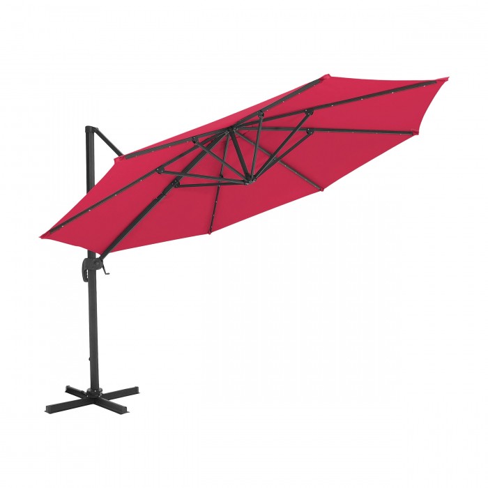 PARASOL OGRODOWY KAZUAR M FUKSJA LED