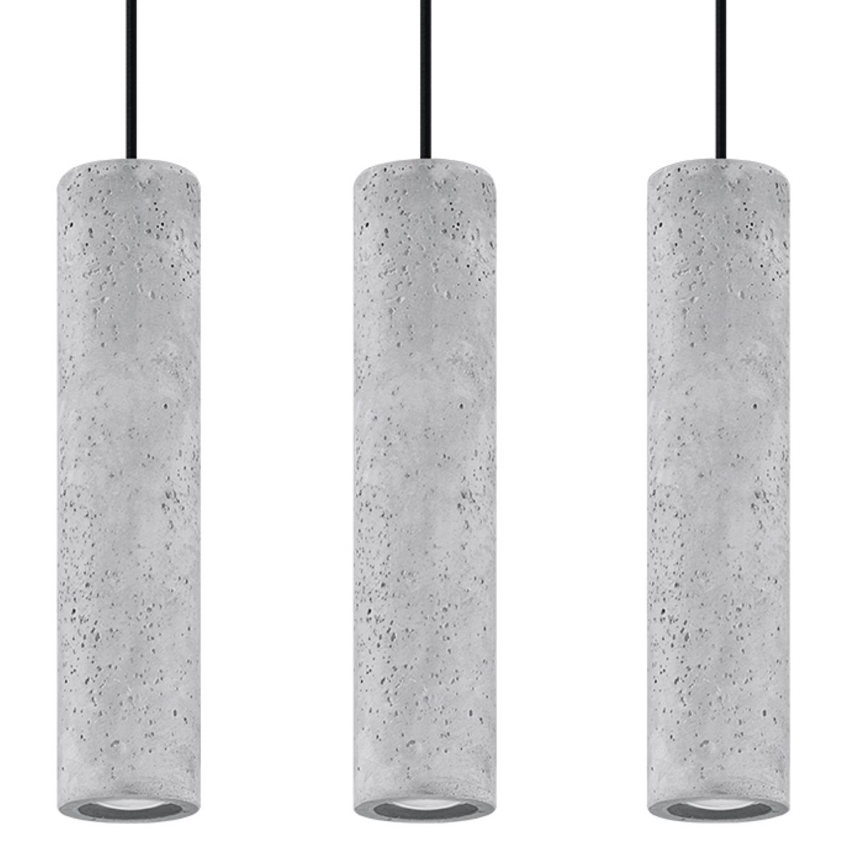 Lampa wisząca LUVO 3L beton 3xGU10