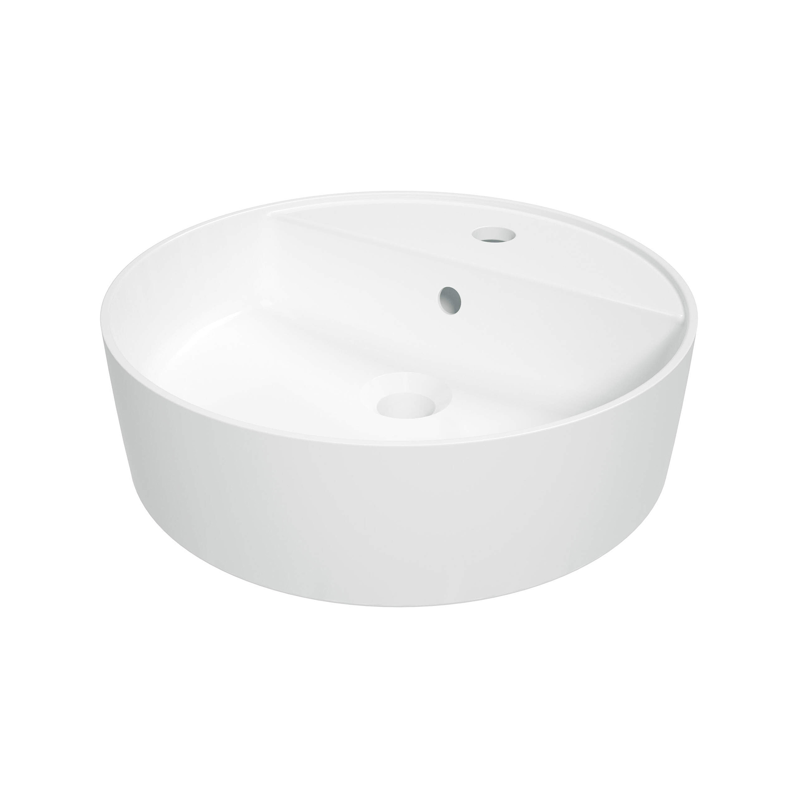 Umywalka ceramiczna nablatowa z miejscem na baterię Deante