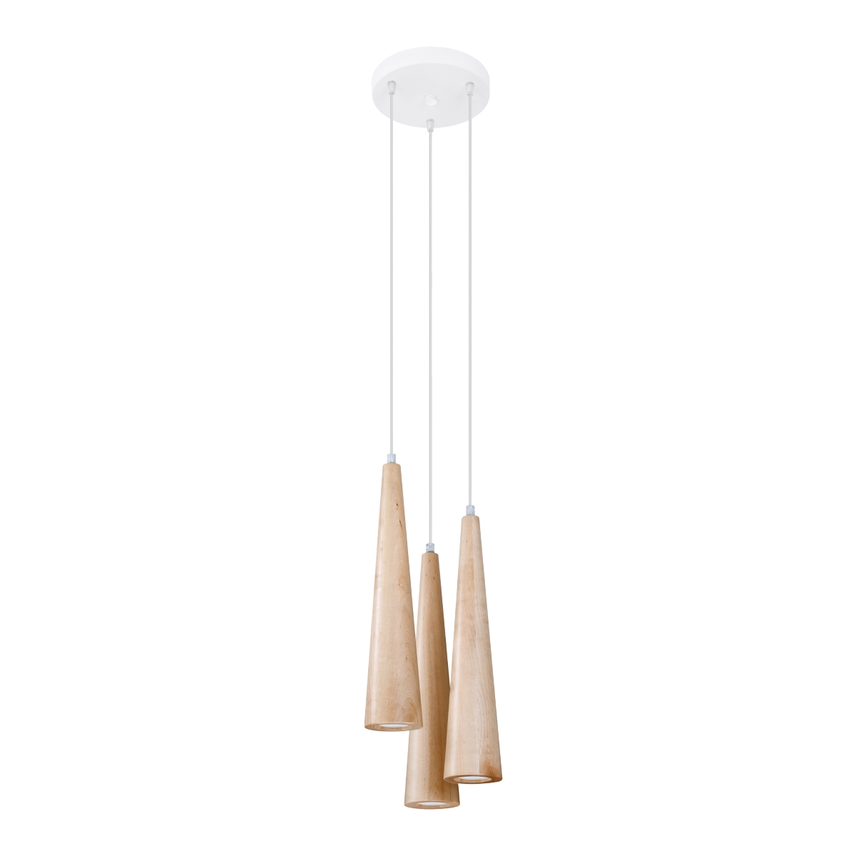 Lampa wisząca SULA 3P naturalne drewno 3xGU10